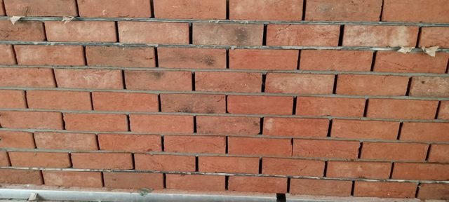 Close-up of exposed brick texture